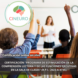 CERTIFICACIÓN: "Programa de estimulación de la comprensión lectora y de las funciones ejecutivas en la sala de clases" (R.P.I.: 2023-A-4735).